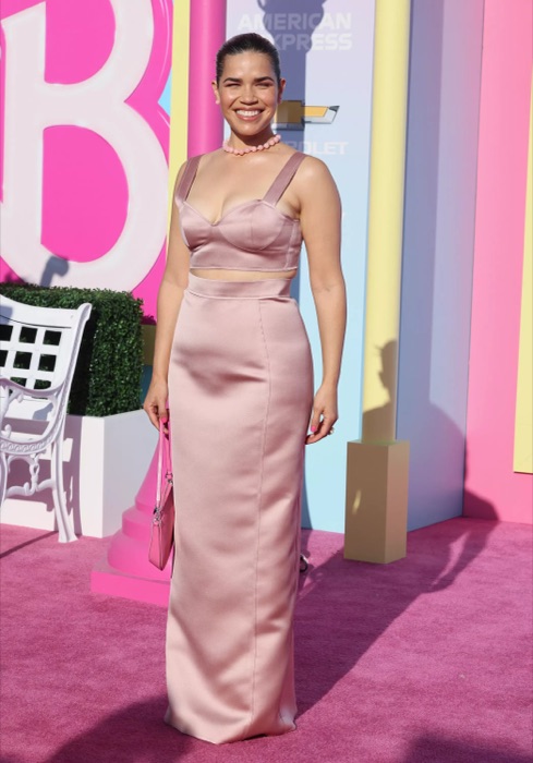 America Ferrera in Pastel Pink