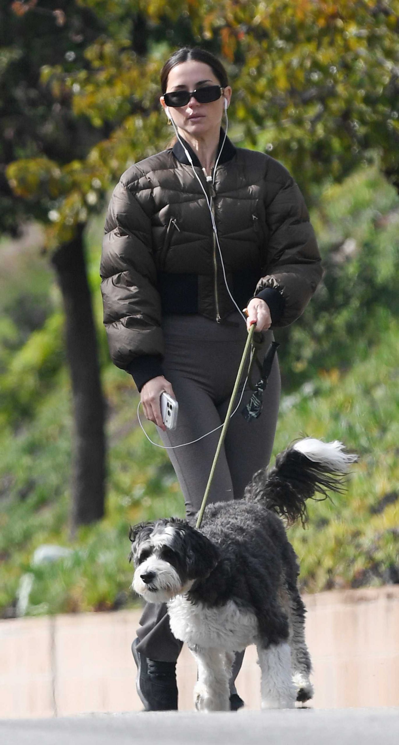 Ana de Armas wearing Camel