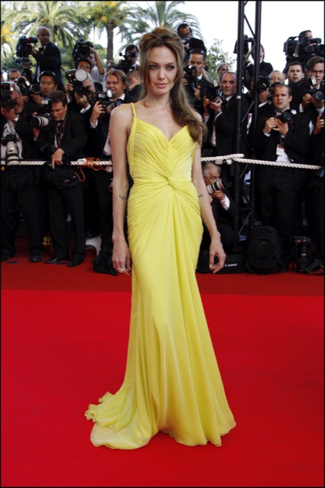 Angelina Jolie in Pastel Pink