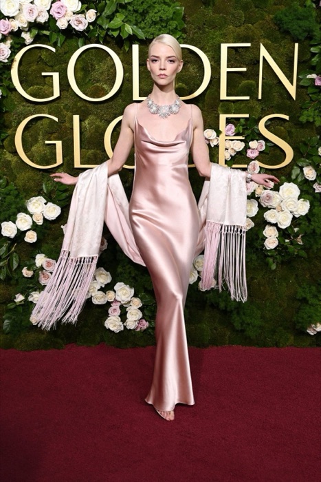 Anya Taylor-Joy wearing Rose Quartz
