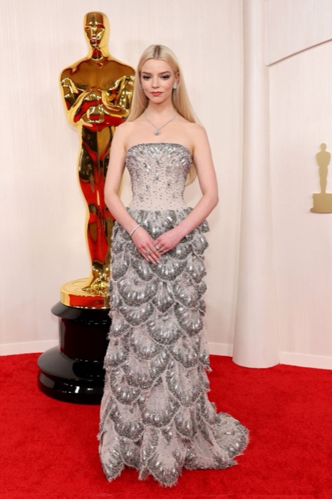 Anya Taylor-Joy wearing Dove Grey