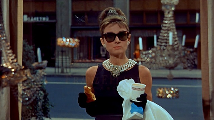 Audrey Hepburn wearing Jet Black
