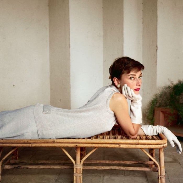 Audrey Hepburn wearing Pure White