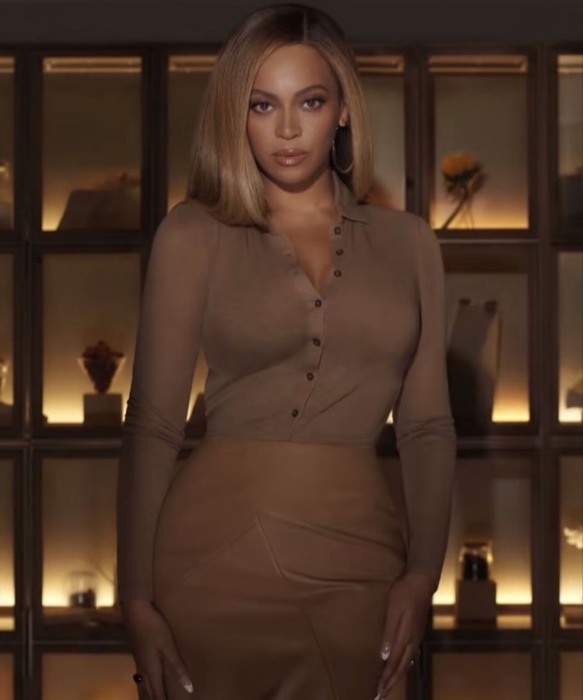 Beyoncé wearing Camel