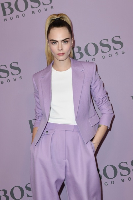 Cara Delevingne wearing Soft Mauve