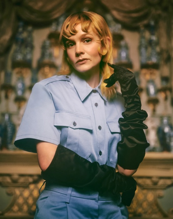 Carey Mulligan wearing Powder Blue