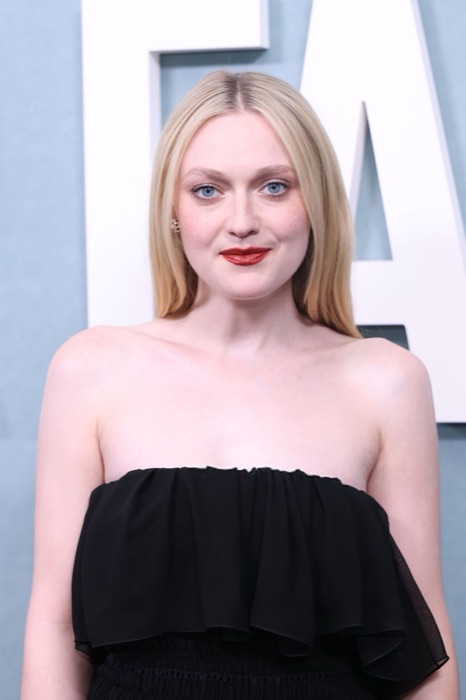 Dakota Fanning in Black