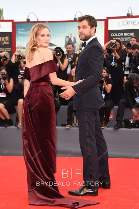 Diane Kruger in Dark Burgundy