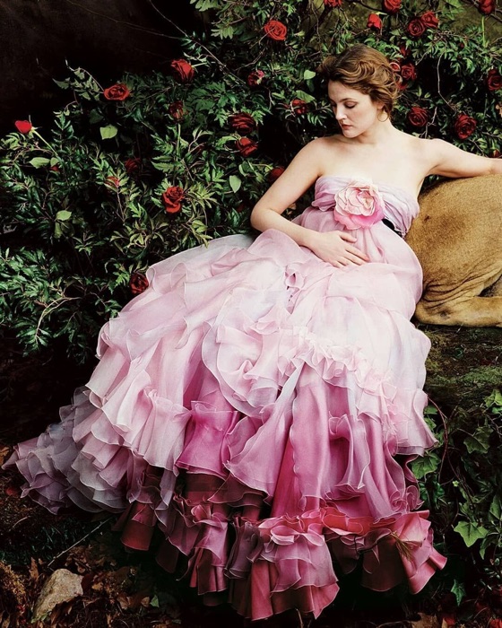 Drew Barrymore in Hot Pink