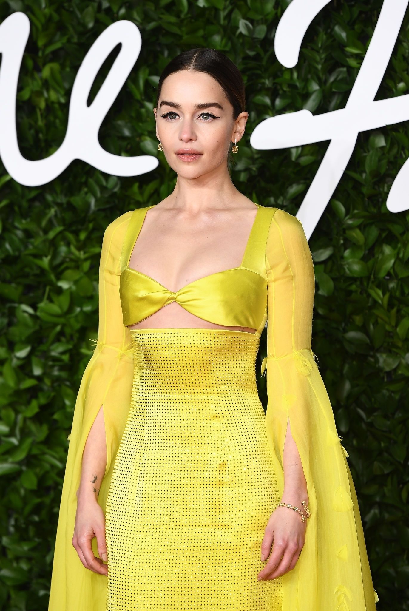 Emilia Clarke in Sunflower Yellow