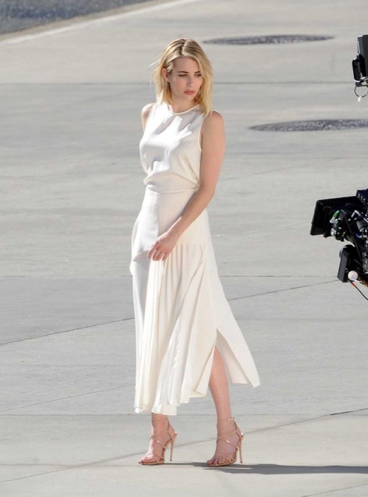 Emma Roberts in Optic White