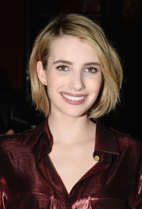 Emma Roberts in Burgundy