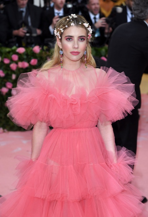 Emma Roberts wearing Petal Pink