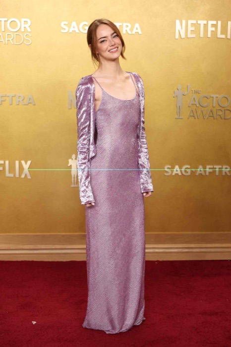 Emma Stone in Plum