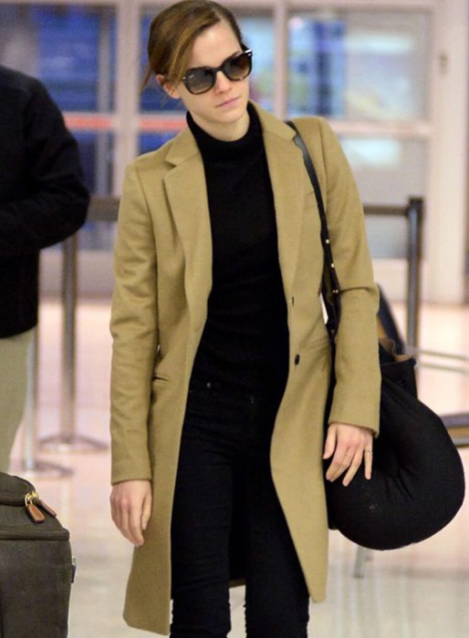 Emma Watson wearing Soft Camel