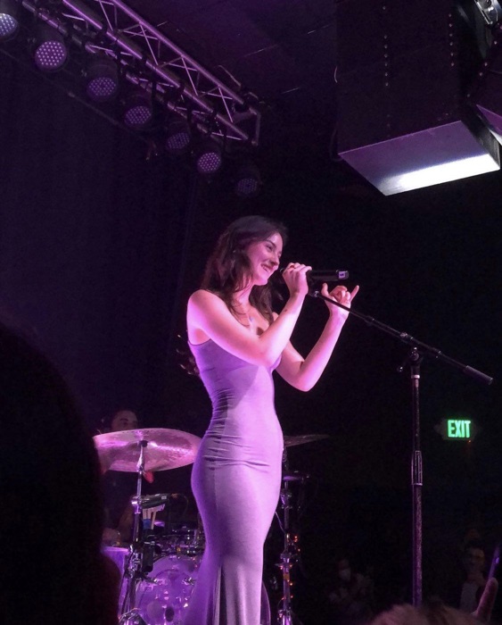 Gracie Abrams wearing Soft Mauve