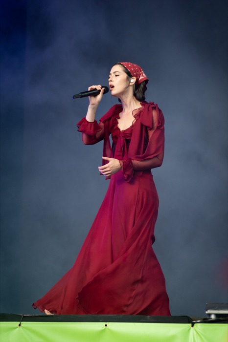 Gracie Abrams wearing Dusty Burgundy