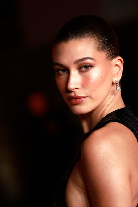 Hailey Bieber in Pure Black