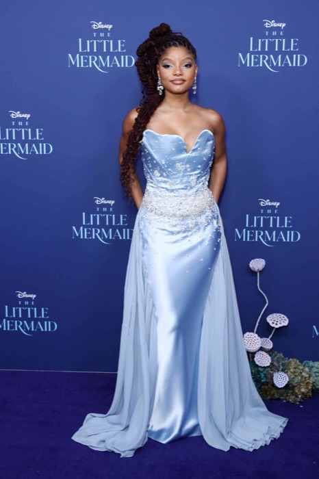 Halle Bailey in Baby Blue