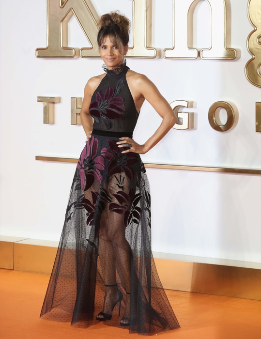 Halle Berry wearing Wine