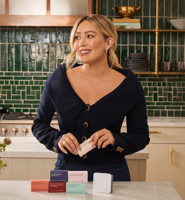 Hilary Duff in Charcoal Navy