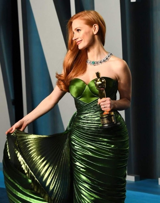 Jessica Chastain wearing Forest