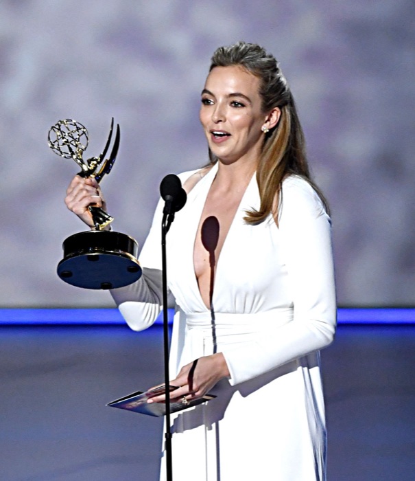 Jodie Comer in Optic White