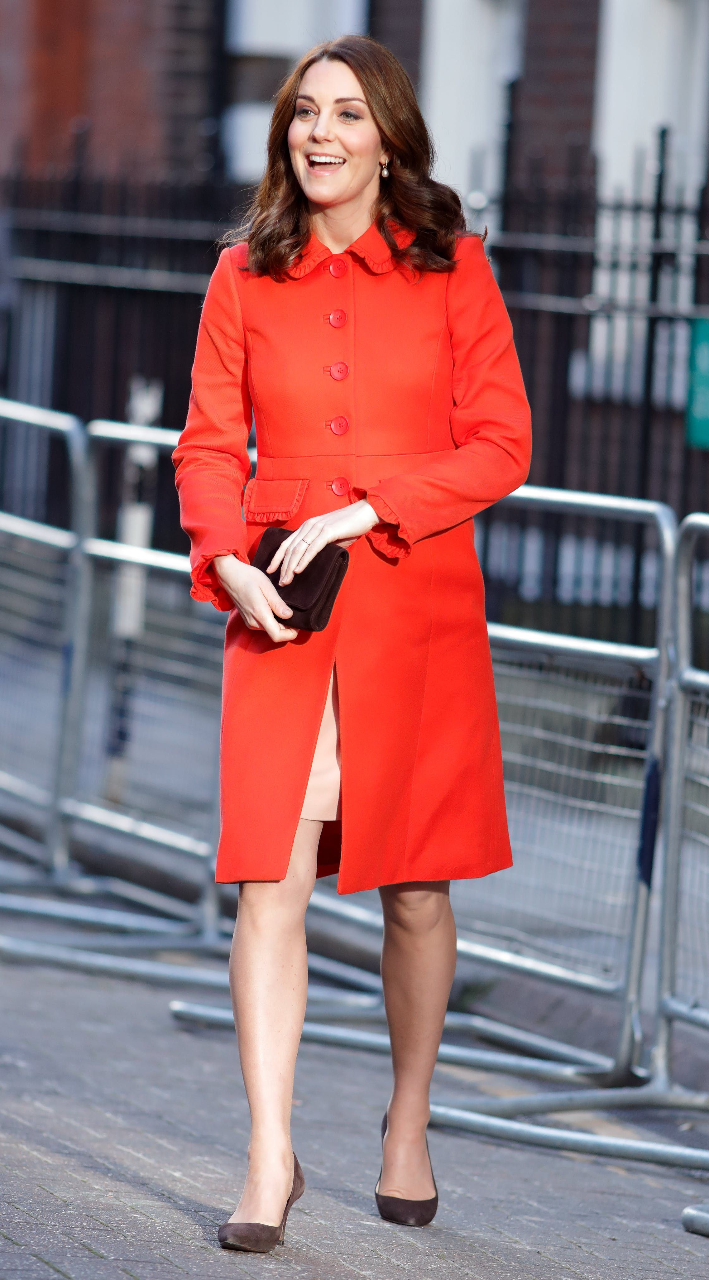 Kate Middleton wearing Burnt Orange
