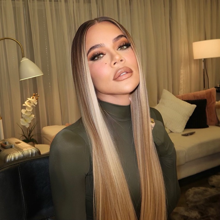 Khloé Kardashian wearing Moss Green