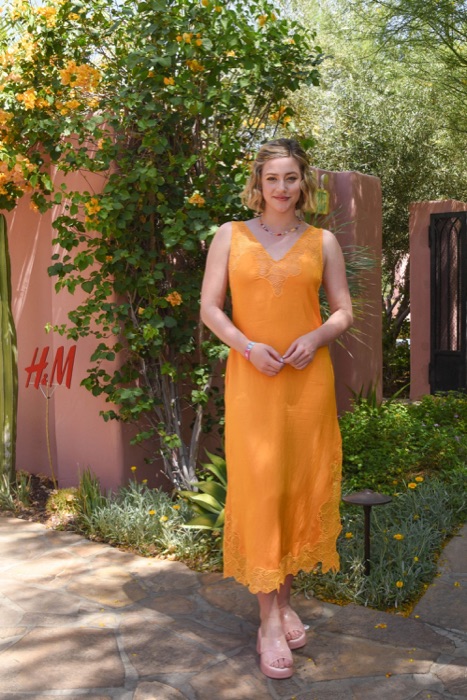 Lili Reinhart in Bright Orange
