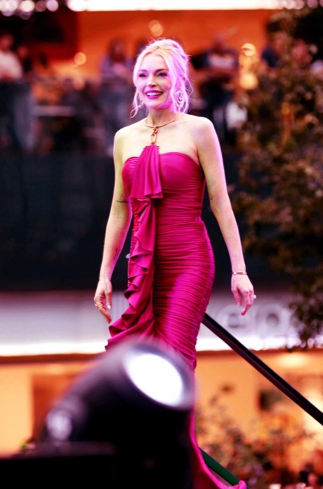 Lindsay Lohan in Hot Pink