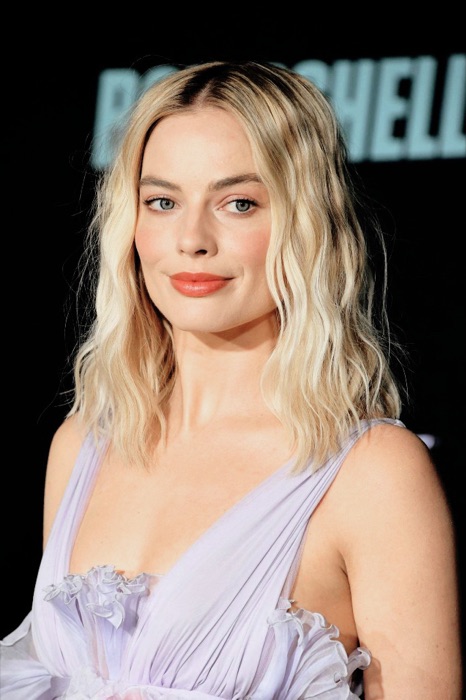 Margot Robbie wearing Lilac Mist