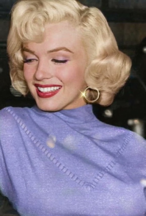 Marilyn Monroe wearing Lilac Mist