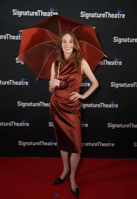 Maya Hawke in Burgundy