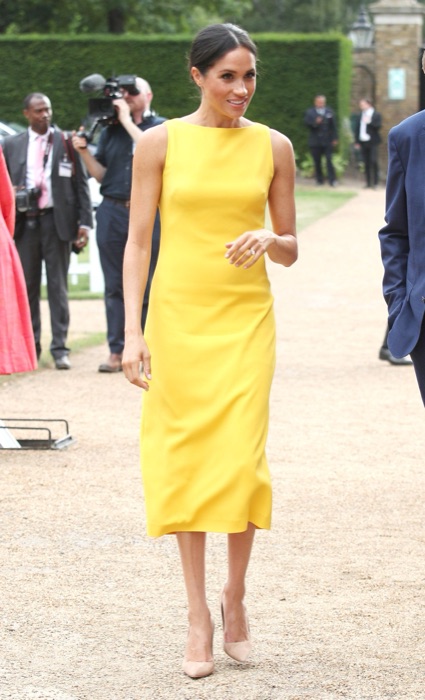 Meghan Markle wearing Mustard Gold