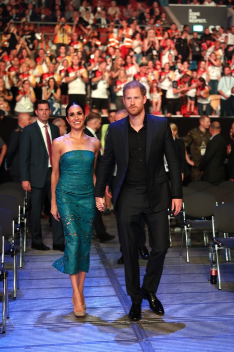 Meghan Markle wearing Teal