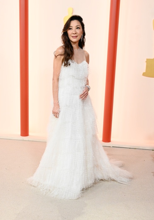 Michelle Yeoh in Pure Grey