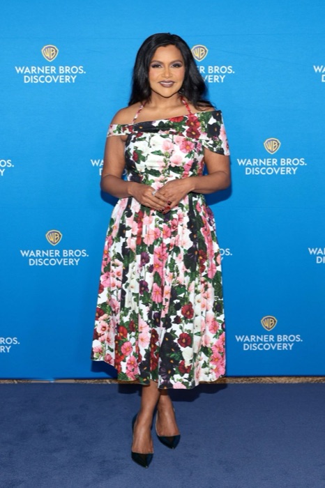 Mindy Kaling in Pastel Pink