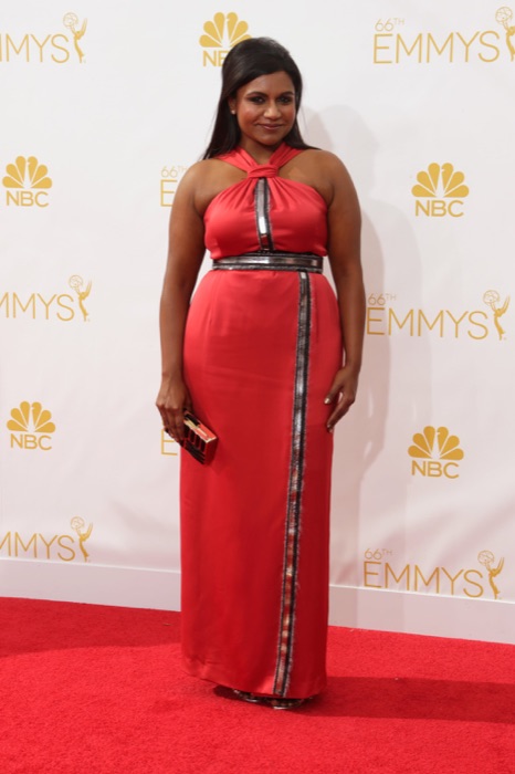 Mindy Kaling wearing Wine