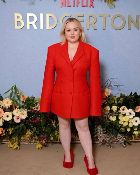 Nicola Coughlan in Bright Orange