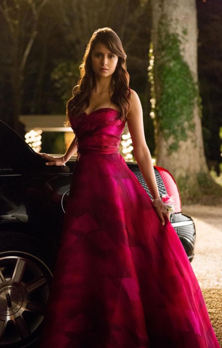 Nina Dobrev wearing Hot Pink