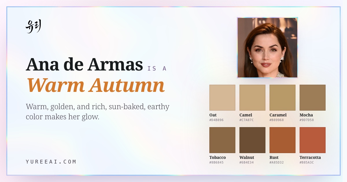 Ana de Armas is a Warm Autumn, with her best colors