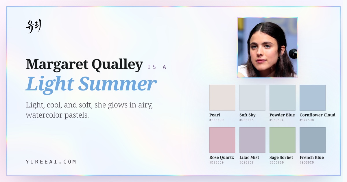 Margaret Qualley is a Light Summer, with her best colors