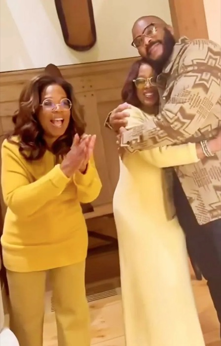 Oprah Winfrey wearing Mustard Gold