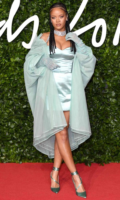 Rihanna in Baby Blue