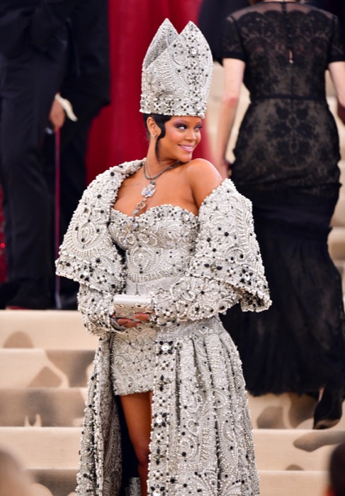 Rihanna in Pure Grey