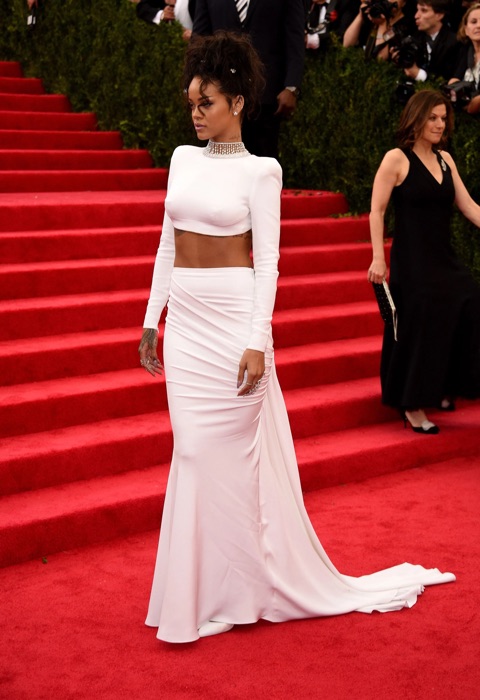Rihanna in Optic White