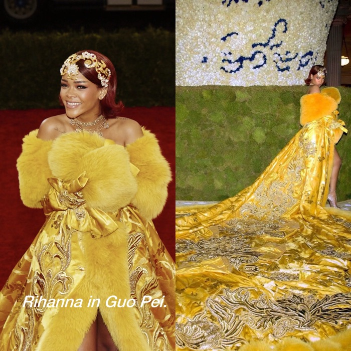 Rihanna wearing Antique Gold
