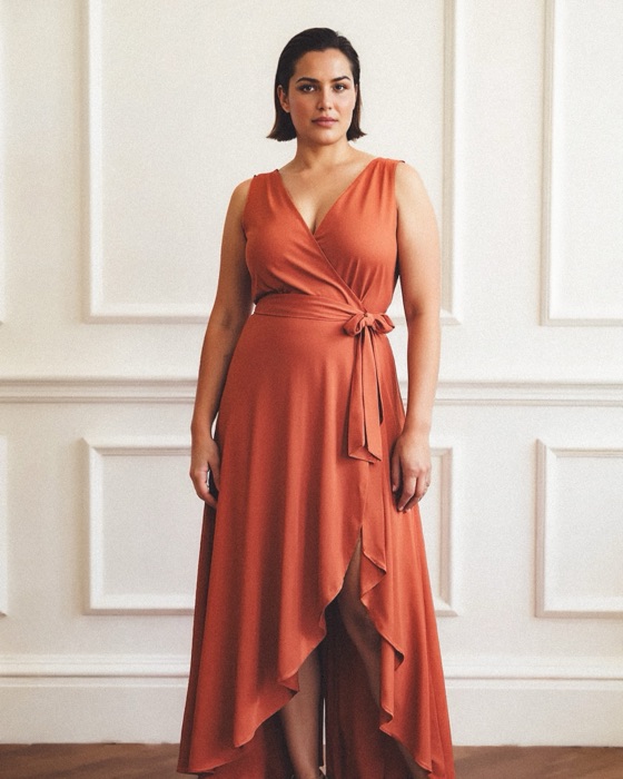 Rihanna wearing Burnt Orange