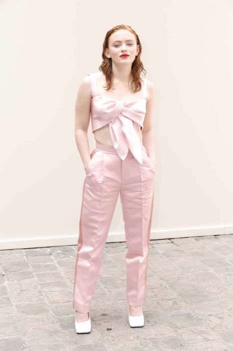 Sadie Sink in Hot Pink